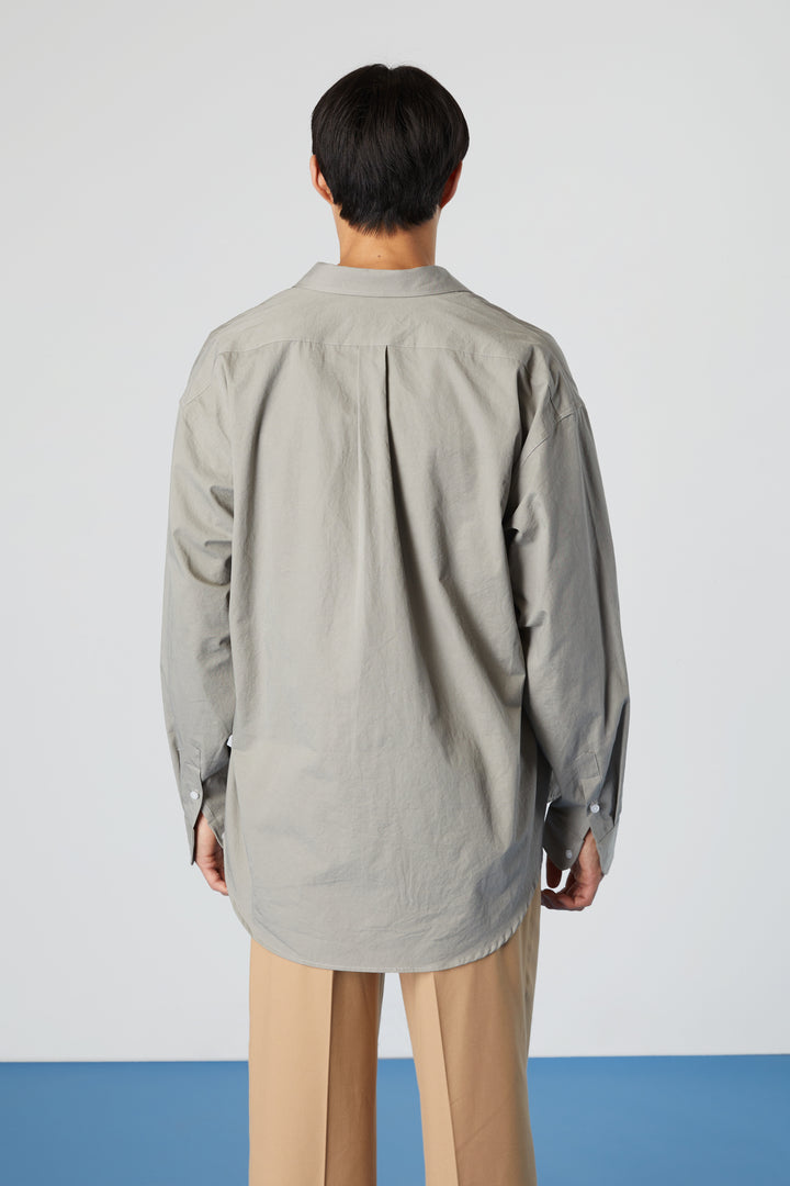 COTTON SHIRT in Cobblestone — alternate angle