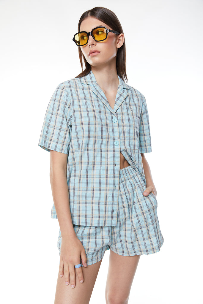 womens plaid dress shorts Margarita Plaid Women's Bermuda Short