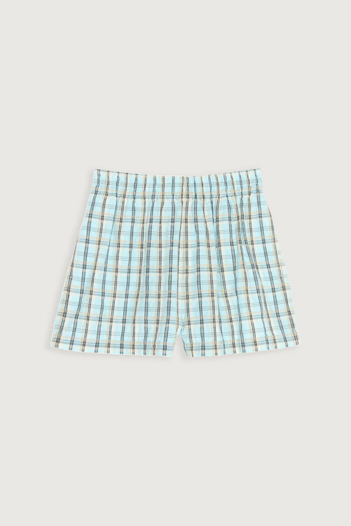 Green plaid shorts womens clearance