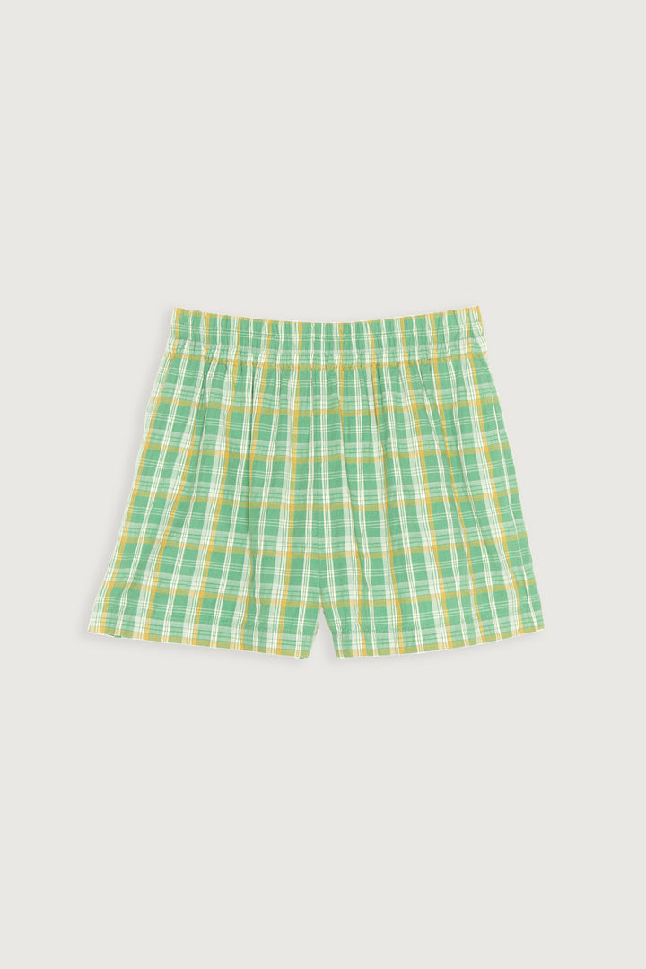 PLAID SHORT in Peppermint Plaid — alternate angle