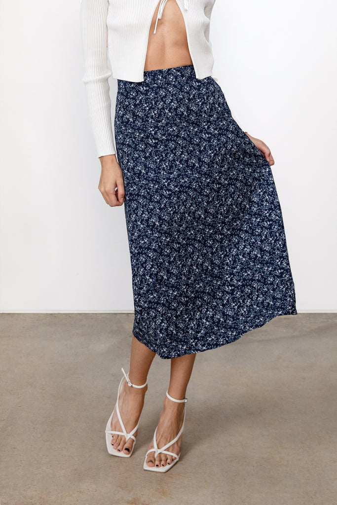 knee length dresses for ladies FLORAL MIDI DRESS main image 1
