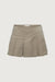 PLEATED TWILL MINI SKORT