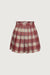 PLEATED PLAID MINI SKIRT