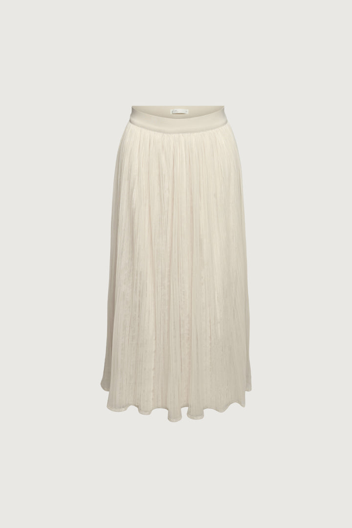 PLEATED LAYER MAXI SKIRT