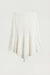 Asymmetrical lace midi skirt in ivory — main image