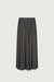 Wrinkle effect maxi skirt in charcoal — main image