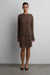 Drift knit midi skirt in gray — main image