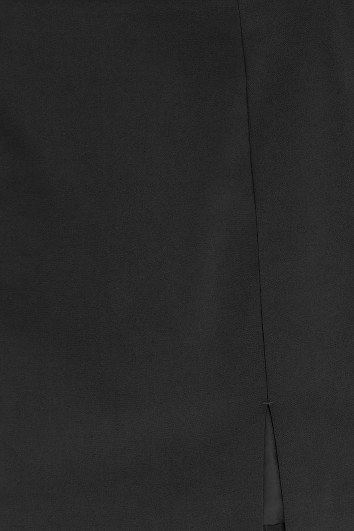 MINI SLIT SKIRT in Black — alternate angle