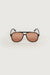 COLOURED LENS AVIATOR SUNGLASSES