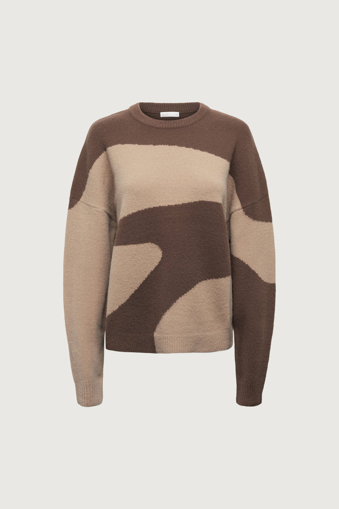 Oversized Intarsia Sweater | OAK + FORT – OAK + FORT USA
