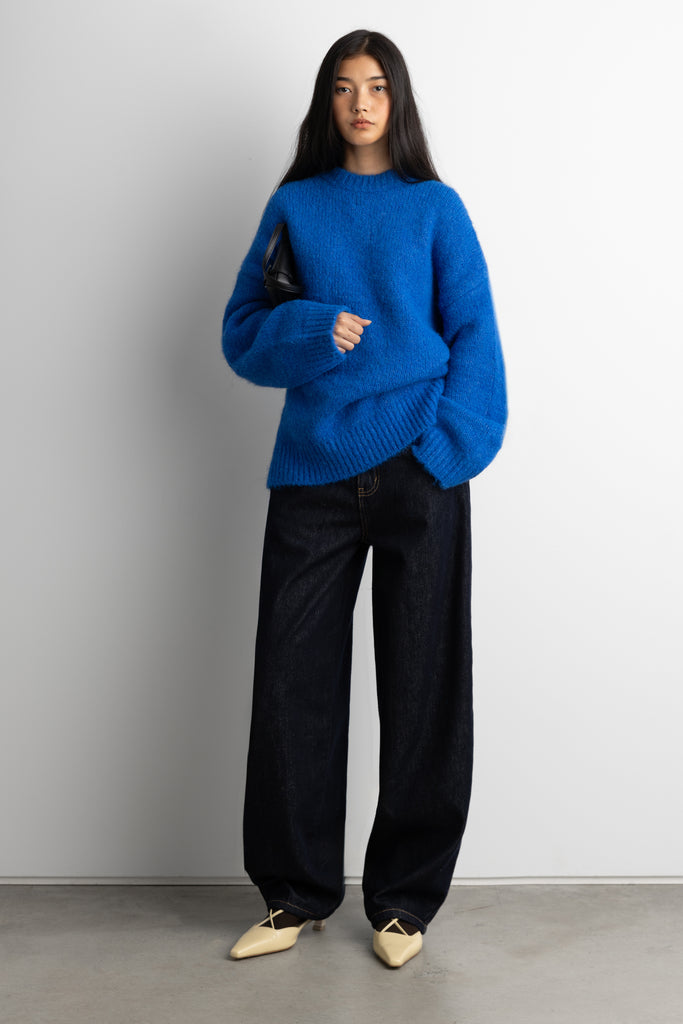 rurumu gynandromorph knit OP スモーキーブルー rurumu gynandromorph knit OP スモーキーブルー