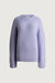 Oversized crewneck sweater in purple orchid — main image