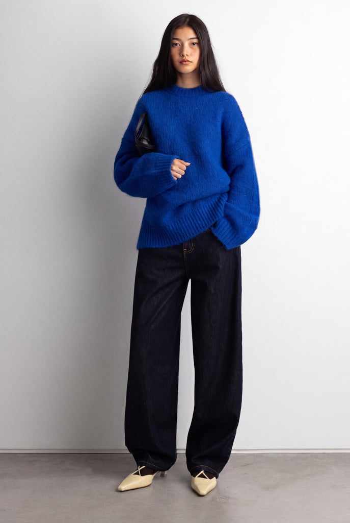 マークアンドロナ★Tempted Crew Sweater★サマーニット★ブルー マークアンドロナ☆Tempted Crew Sweater☆サマーニット☆ブルー