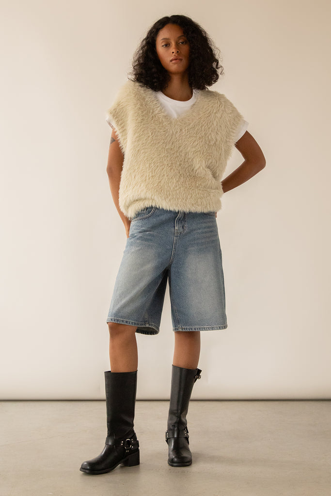 Fuzzy Sweater Vest | OAK + FORT – OAK + FORT USA