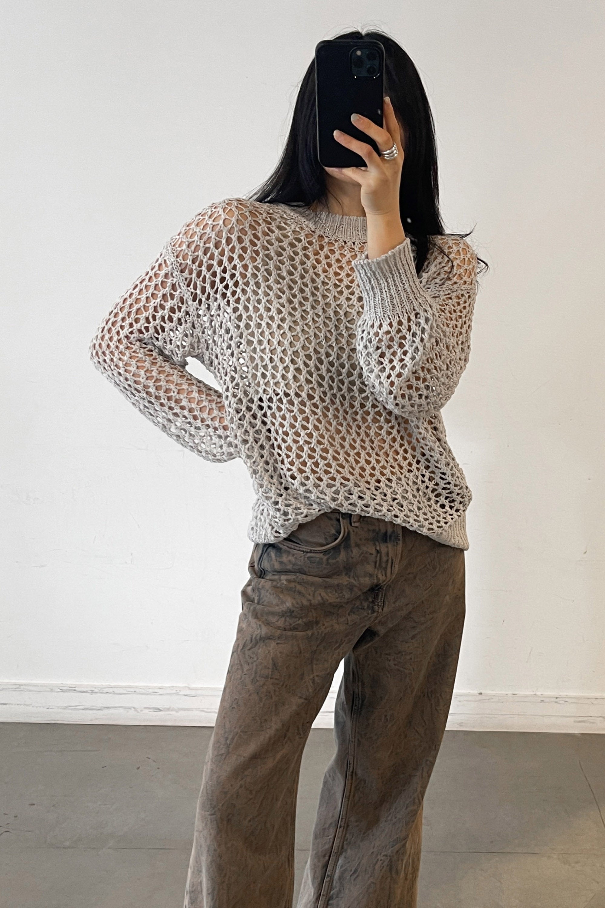 Oversized Crochet Sweater | OAK + FORT – OAK + FORT USA Oversized Crochet Sweater | OAK + FORT – OAK + FORT USA