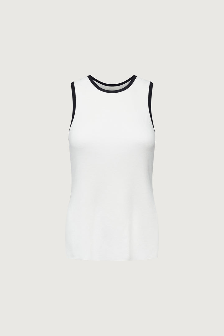 CONTRAST TRIM RACER BACK TANK TOP