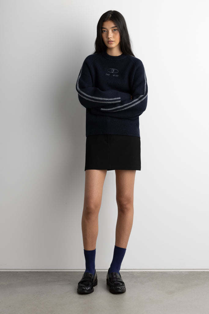Embroidered OAK SPORT Sweater | OAK + FORT – OAK + FORT USA