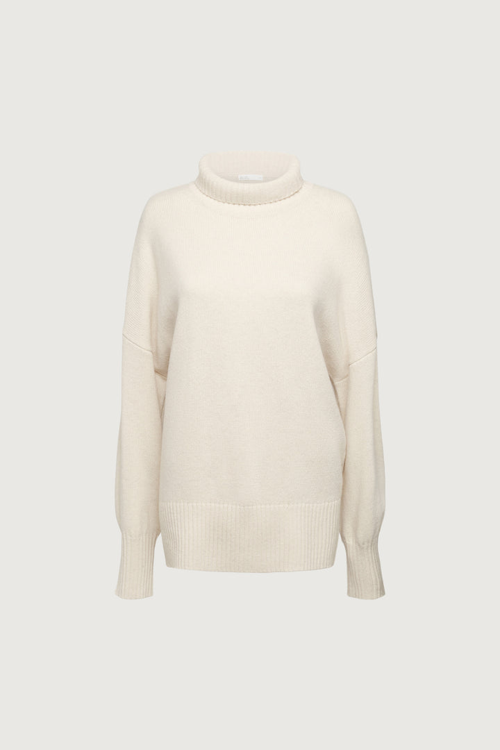 WOOL-BLEND OVERSIZED TURTLENECK SWEATER