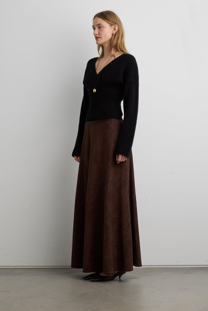V-Neck Wrap Sweater | OAK + FORT – OAK + FORT USA