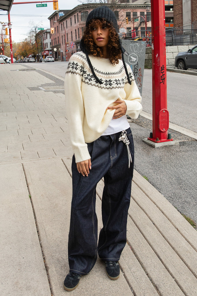 Fair Isle Crewneck Sweater | OAK + FORT – OAK + FORT USA