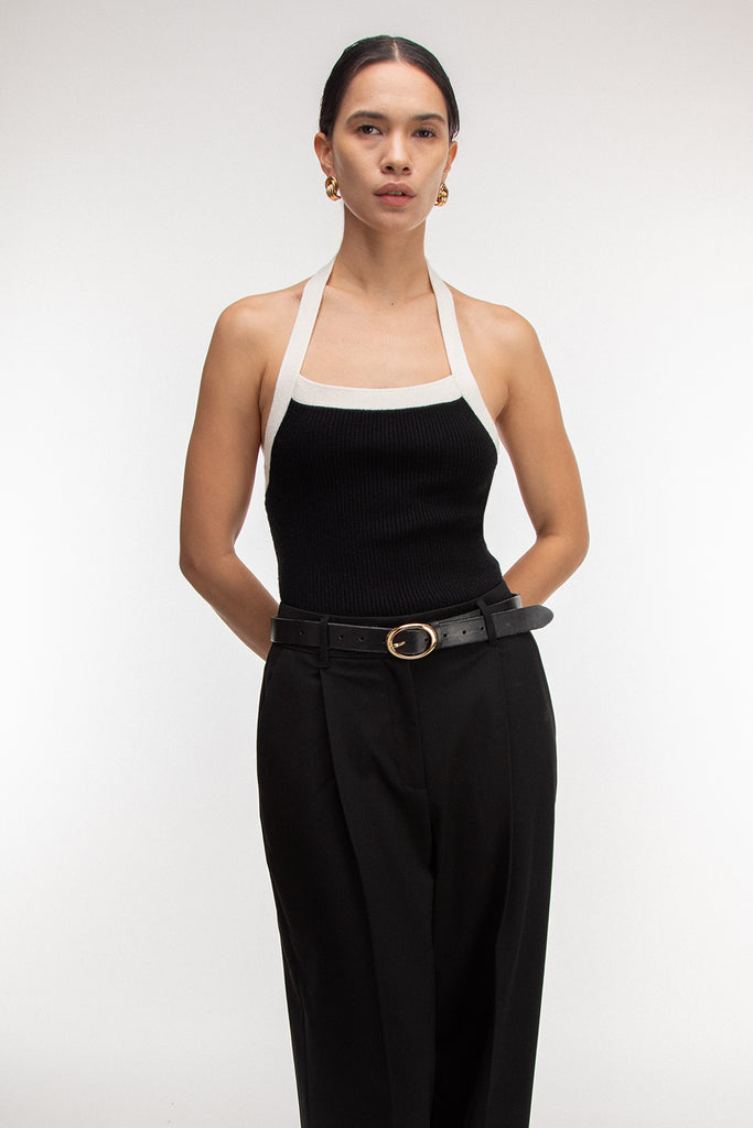 Contrast Trim Knit Bolero and Tank Set | OAK + FORT – OAK +