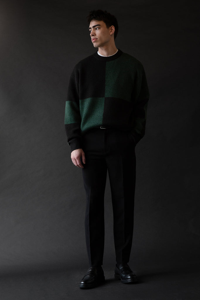 Checkered Oversized Sweater