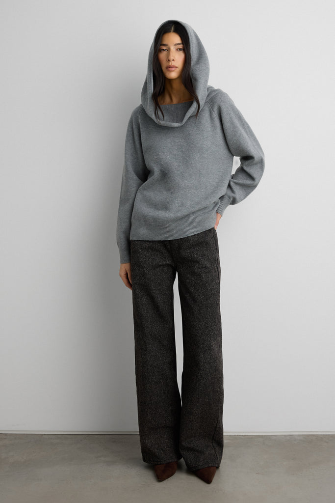 Off The Shoulder Slouchy Knit Sweater | OAK + FORT – OAK + FORT USA