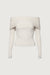 RIBBED OFF THE SHOULDER SWEATER