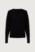 Lightweight crewneck sweater in black — main image