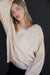 V-neck sweater in oat — main image