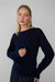 Merino wool sweater in baritone navy blue — main image