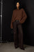 Crewneck sweater in major brown — main image