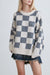 CHECKERED CREWNECK SWEATER