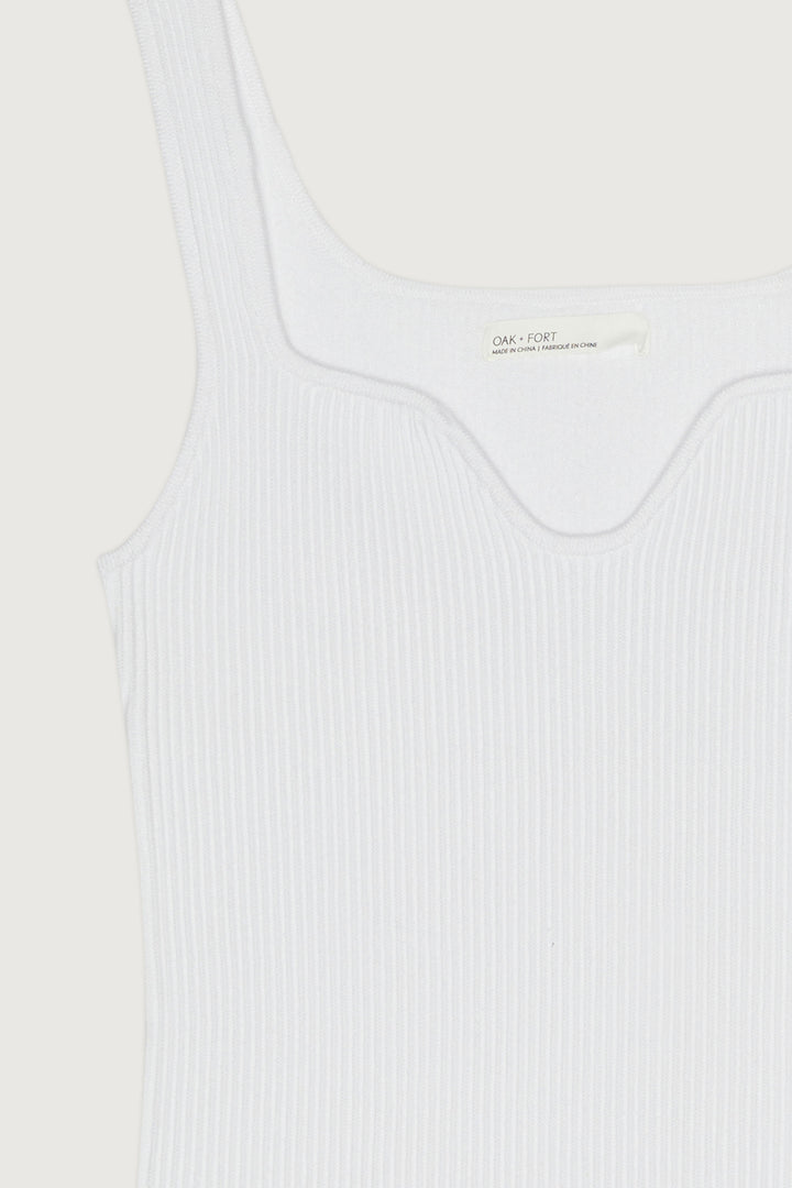 SWEATER TANK in White — alternate angle