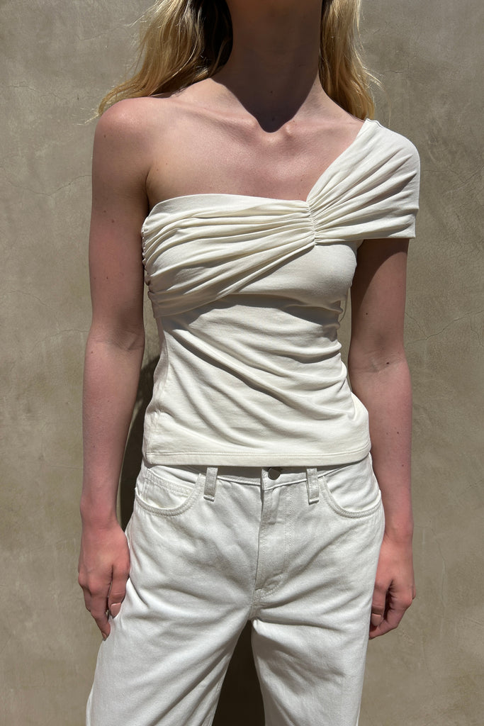 One Shoulder Knit Top | OAK + FORT – OAK + FORT USA