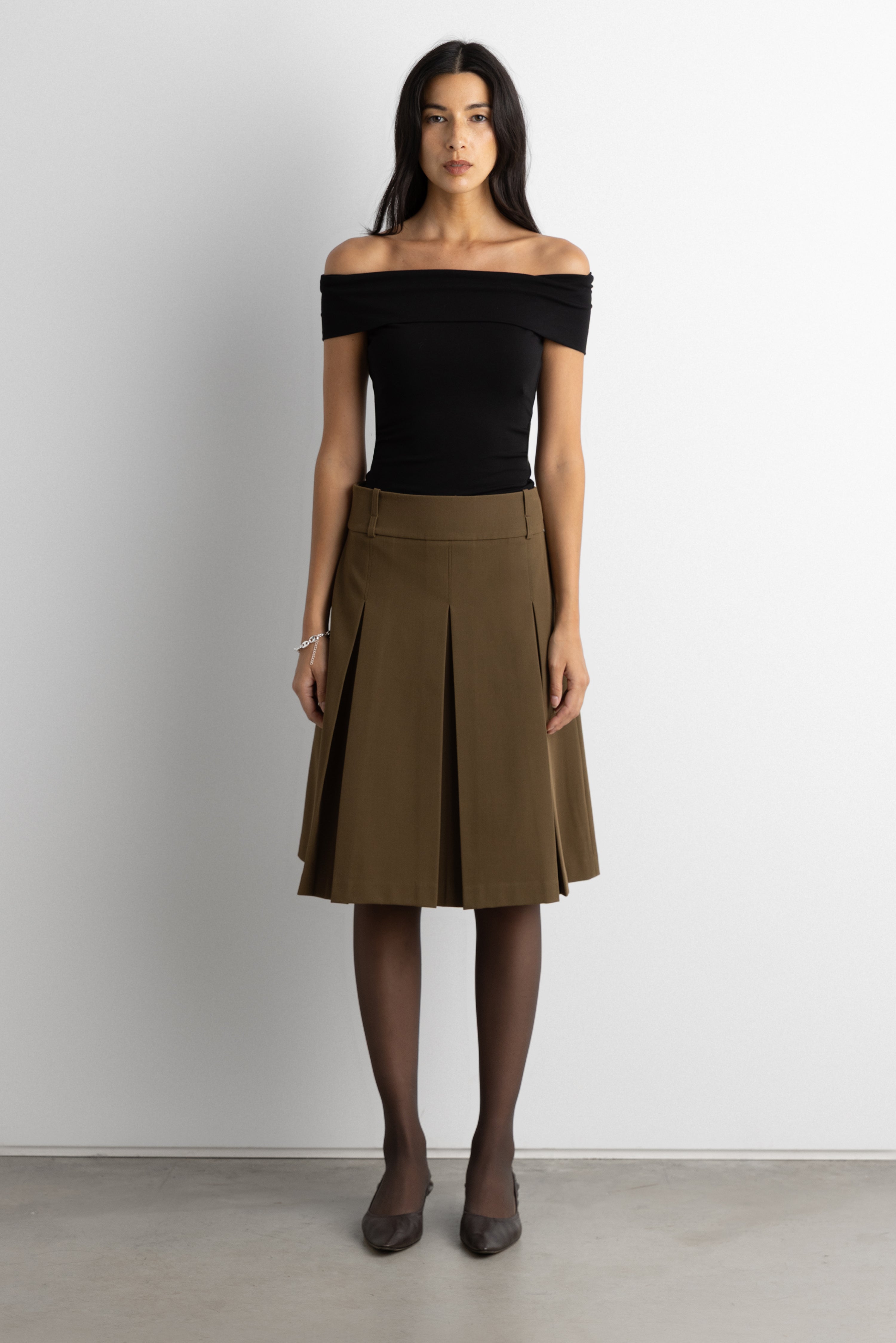 Off Shoulder Knit Top | OAK + FORT – OAK + FORT USA