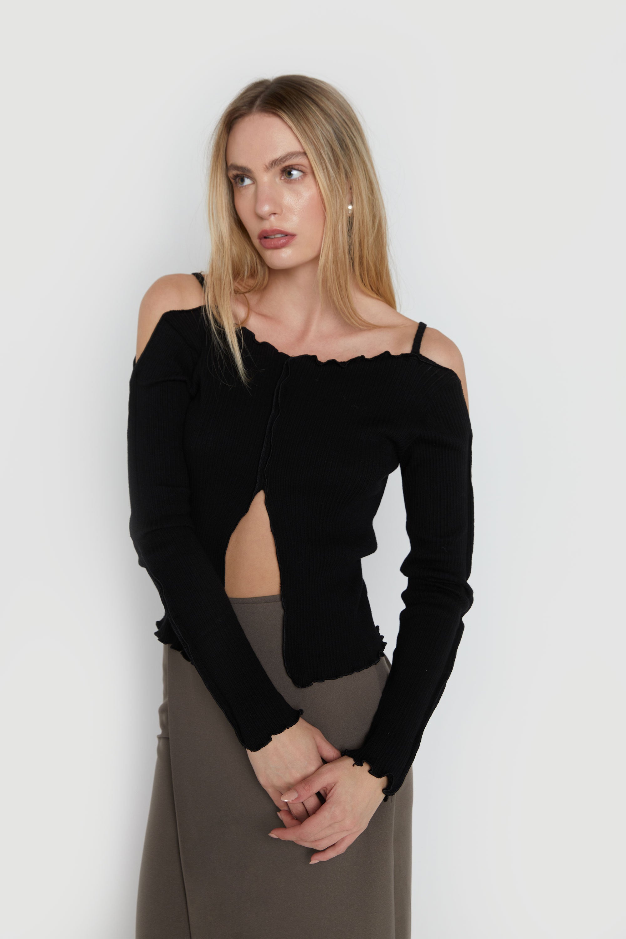 Off-Shoulder Top | OAK + FORT – OAK + FORT USA