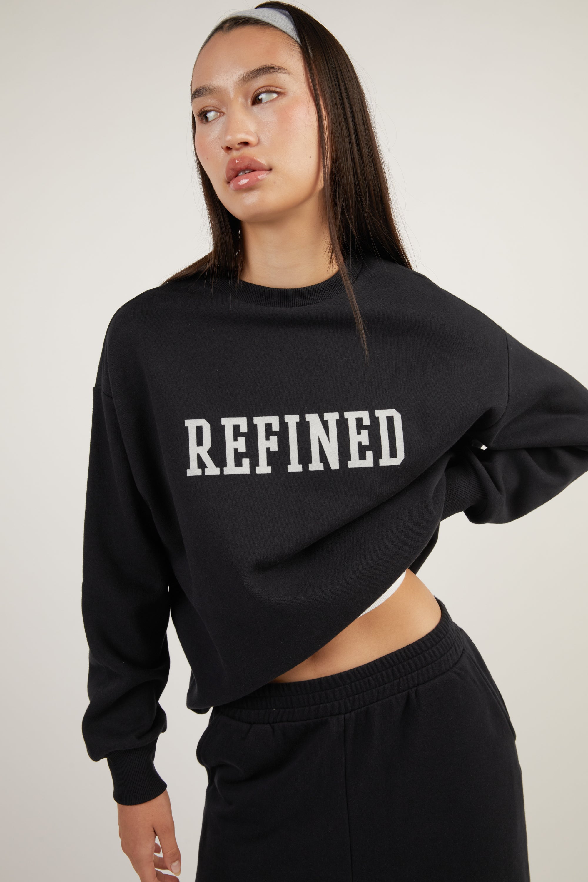 Refined Graphic Lettering Sweatshirt | OAK + FORT – OAK + FORT USA