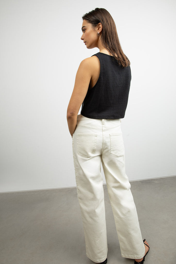Button Front Tank | OAK + FORT – OAK + FORT USA