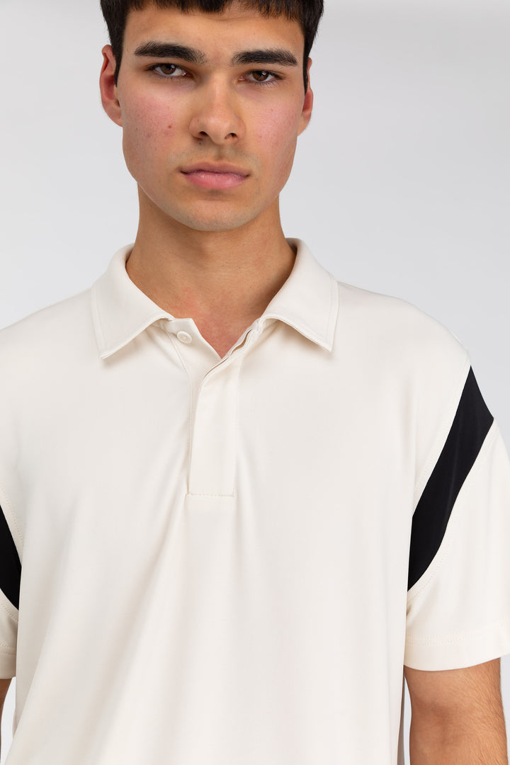 JERSEY POLO SHIRT in Birch — alternate angle