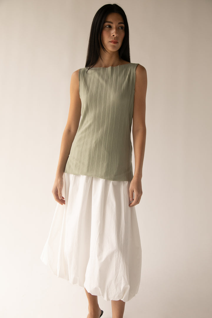 PLEATED TANK TOP