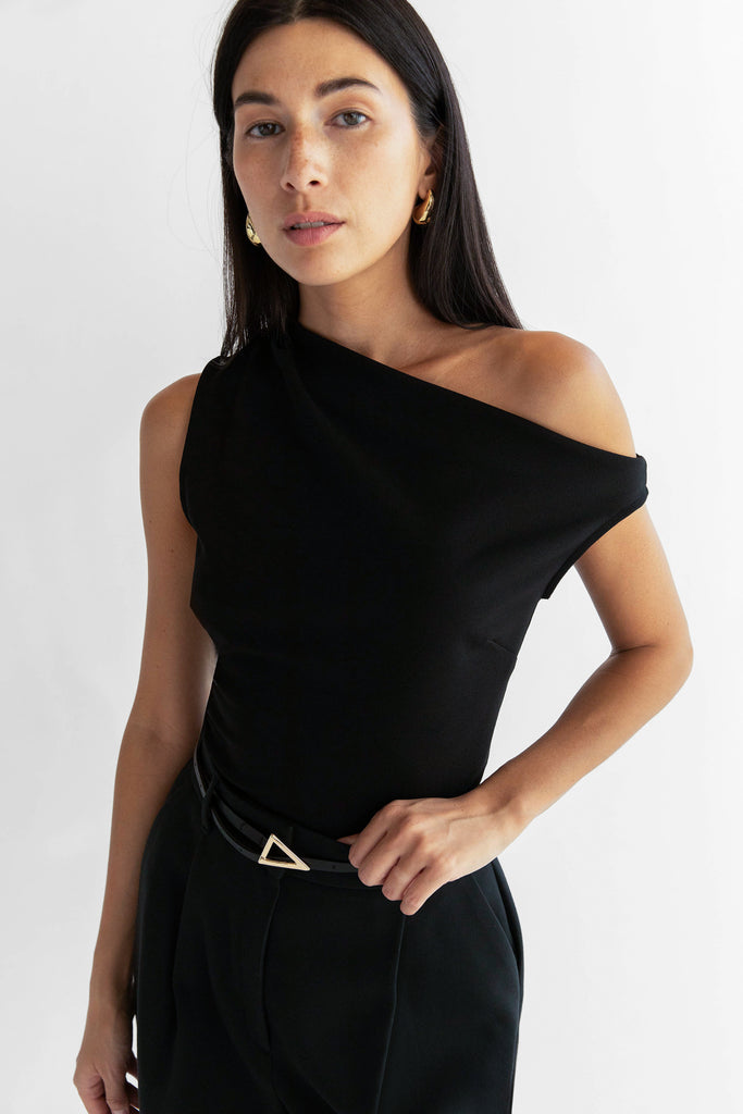Asymmetric Off The Shoulder Tank | OAK + FORT – OAK + FORT USA