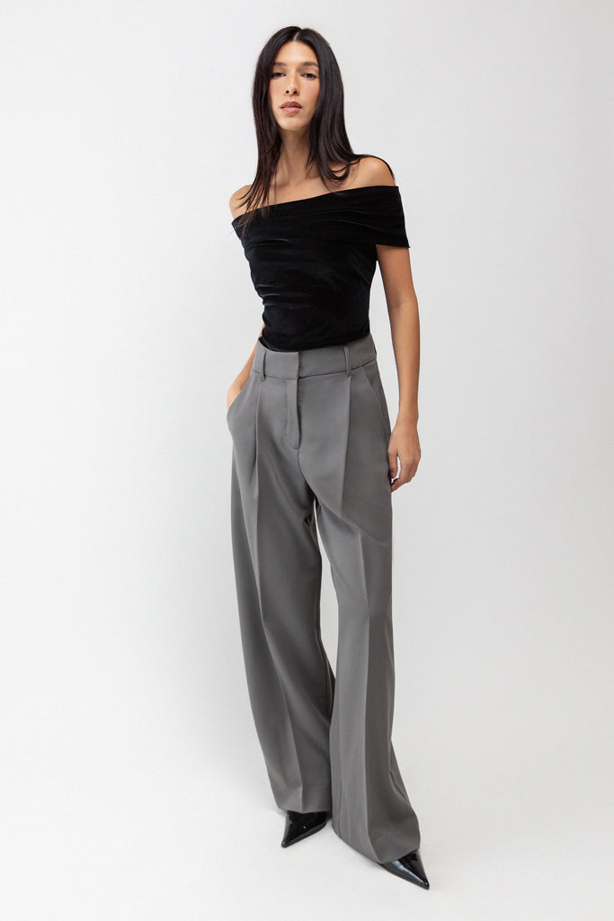 Velvet Off The Shoulder Top | OAK + FORT – OAK + FORT USA