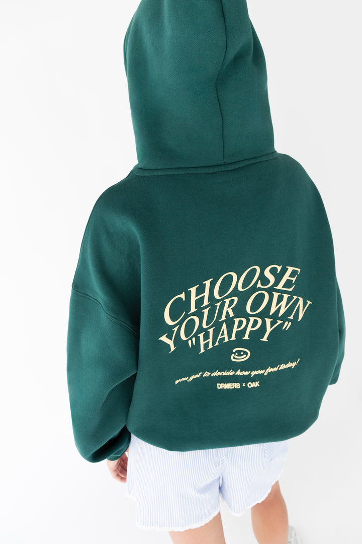 DRMERS X OAK CHOOSE YOUR OWN HAPPY HOODIE in Castleton Green — alternate angle