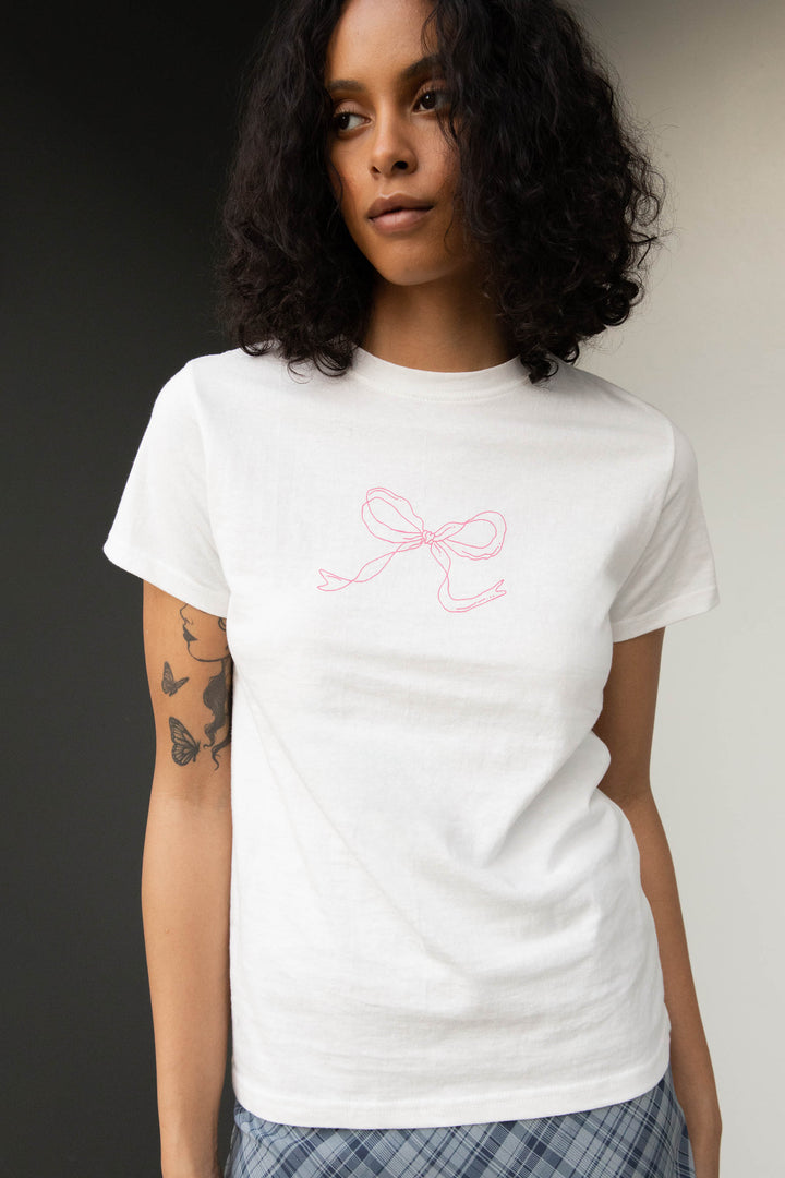 BOW GRAPHIC T-SHIRT