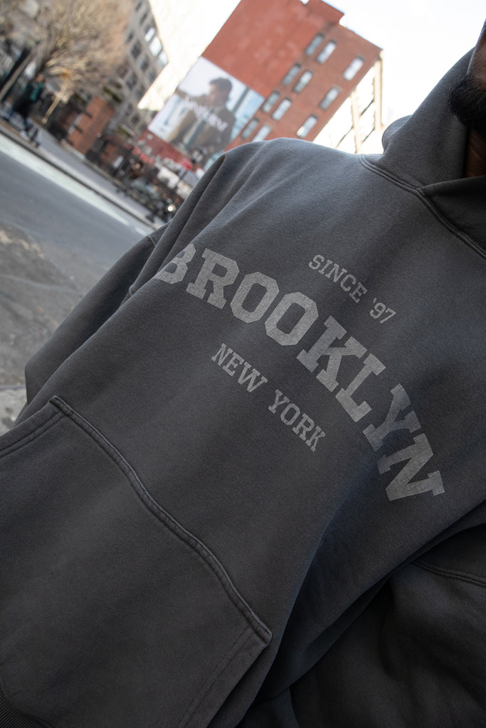 Oklahoma Inspired Fleece Pullover Hoodie Dark Grey Marle main image 0
