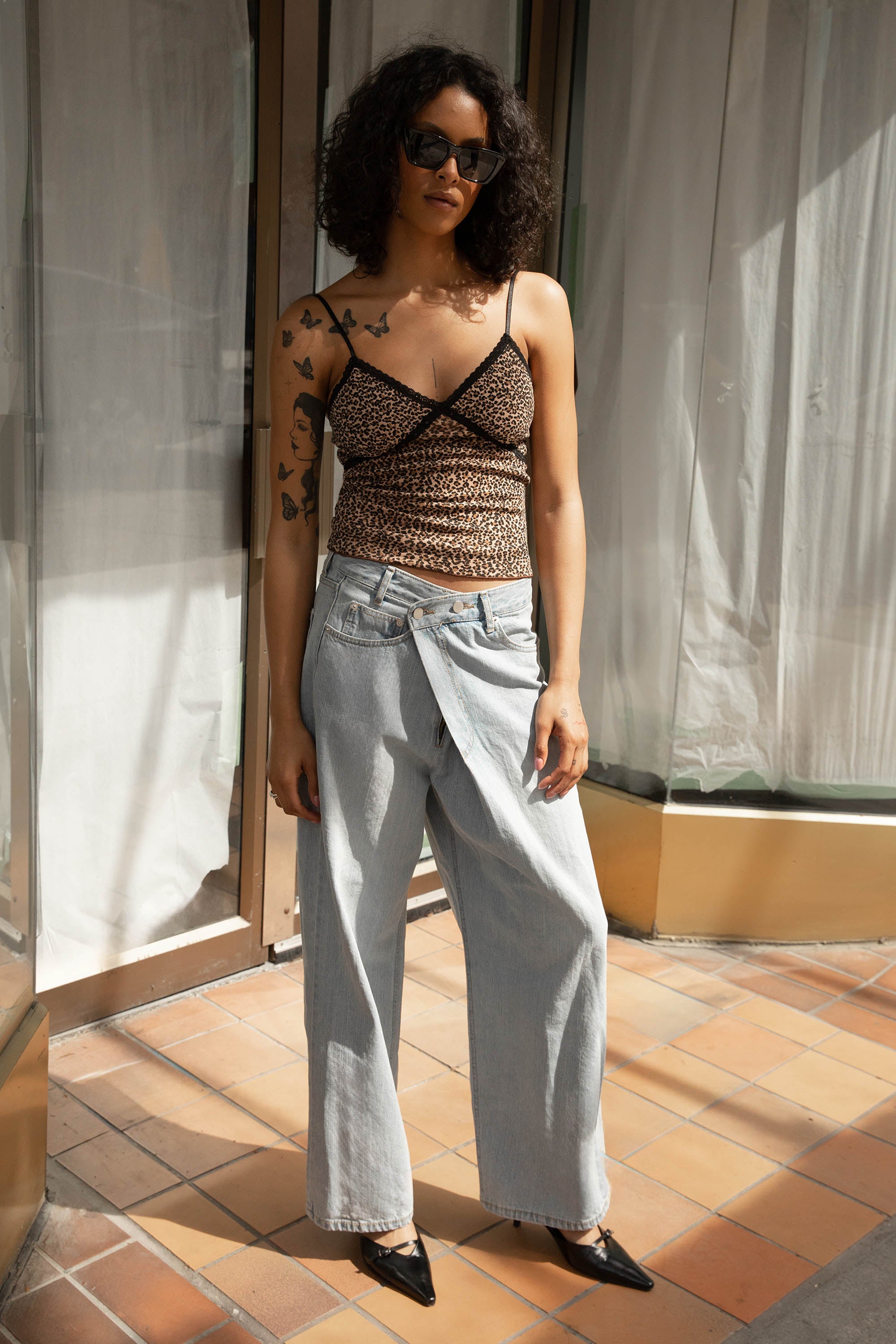 Leopard Print Tank Top | OAK + FORT – OAK + FORT USA