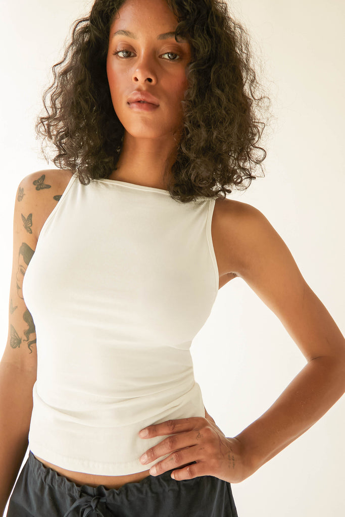 HIGH NECK TANK TOP – OAK + FORT USA