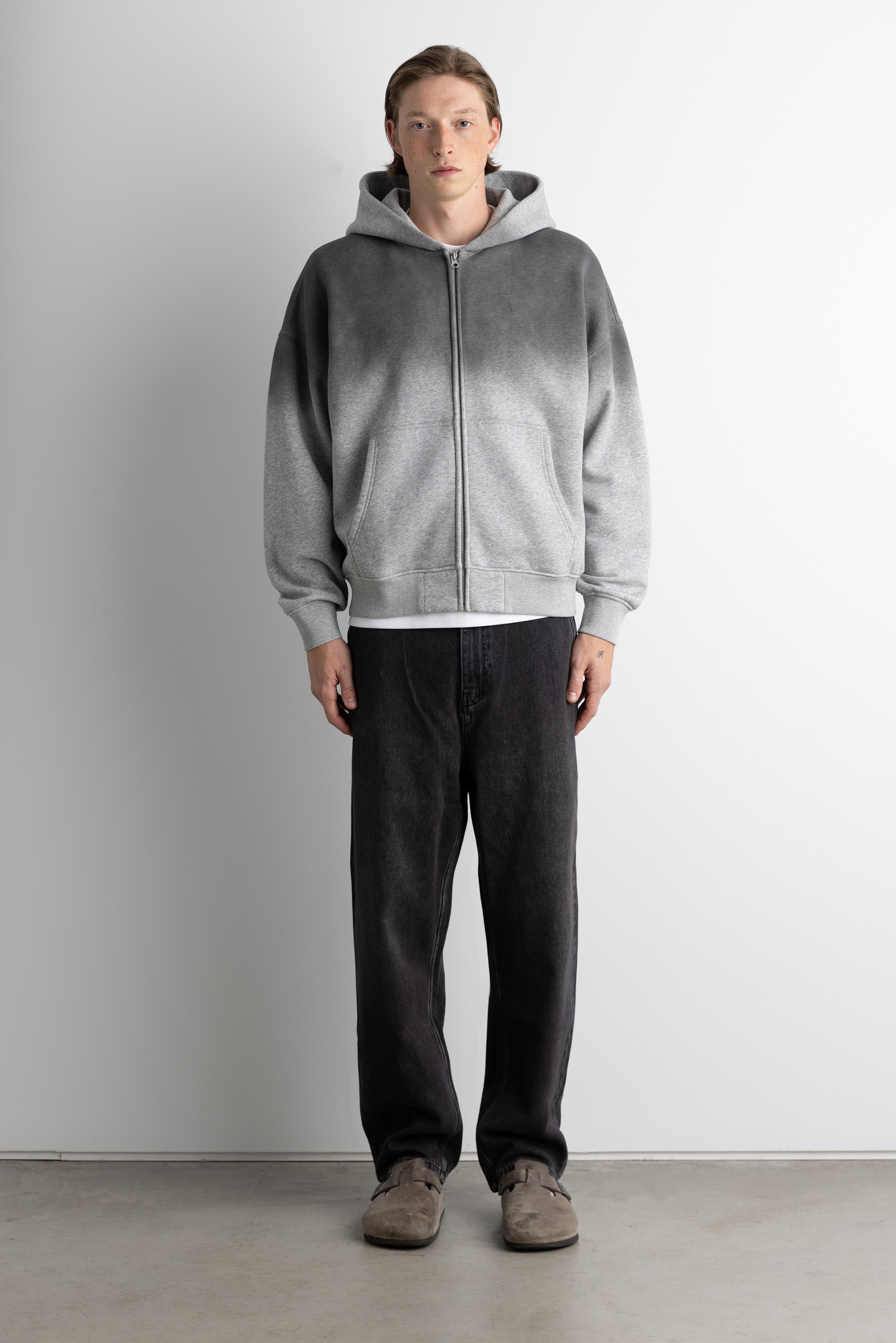 Oversized Boxy Zip Up Hoodie | OAK + FORT – OAK + FORT USA