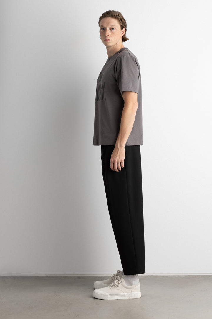 HOW LUCKY T-SHIRT in Dark Gull Grey — alternate angle